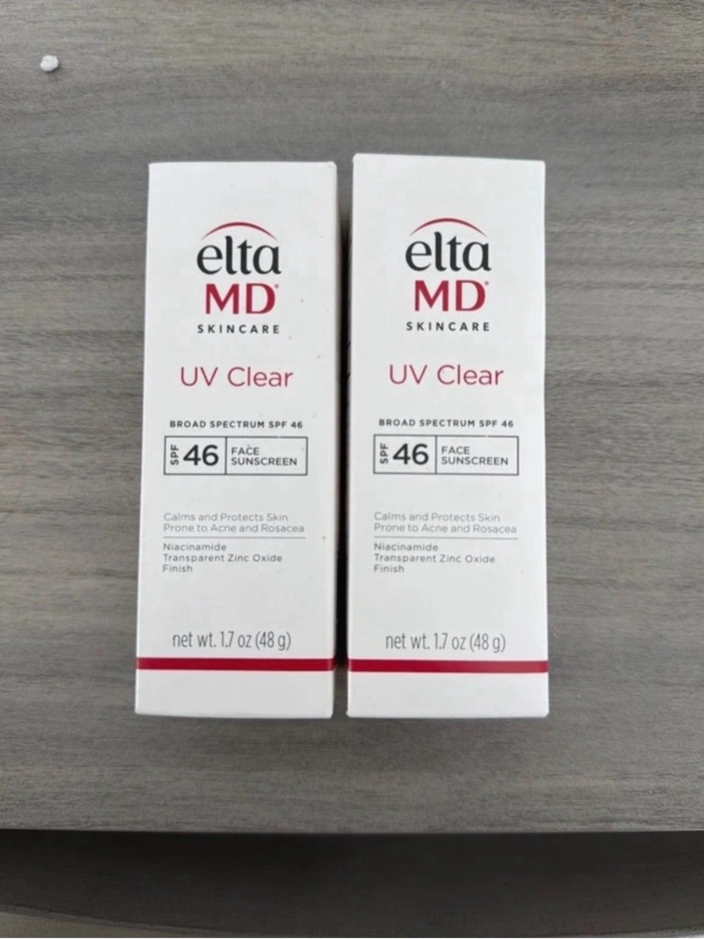 EltaMD UV Clear SPF 46 Face Sunscreen - White and Red Accents